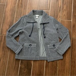 Navy and white Christopher and Banks jackets size small